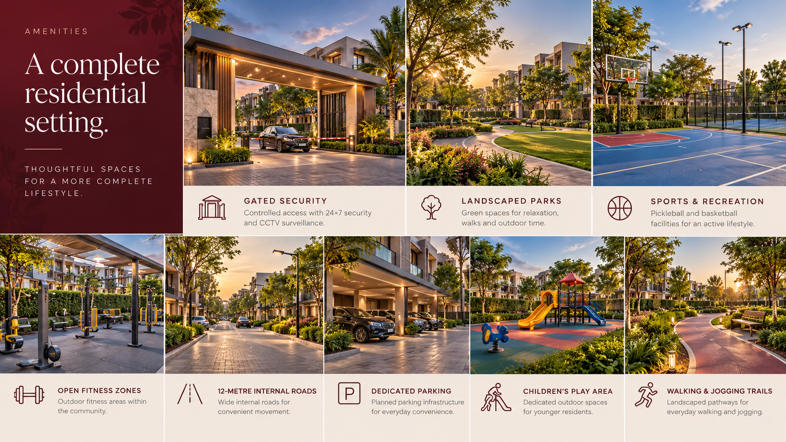 Amenities at Zivaya Floors Sector 87 Faridabad
